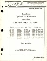Operation and Maintenance Instructions for Engine Starter