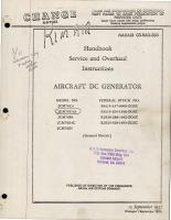 Service and Overhaul Instructions for DC Generator - Models: 2CM76C4, 2CM76C4A, 2CM76E4, 2CM76E4C, and 2CM76E5