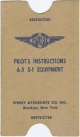 Pilot's Instructions A-5 S-1 Equipment