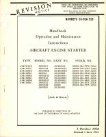 Revision to Operation and Service Instructions for Aircraft Engine Starter