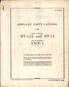 Airplane Parts Catalog for BT-13A, BT-15, and SNV-1