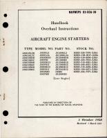 Overhaul Instructions for Aircraft Engine Starters 