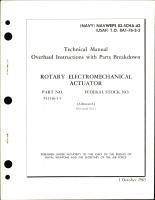 Overhaul Instructions with Parts Breakdown for  Rotary Electromechanical Actuator - Part 541146-1-1