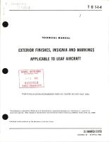 Exterior Finishes, Insignia and Markings for USAF Aircraft - Change - 13