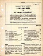Numerical List of Technical Publications