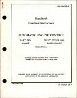 Overhaul Instructions for Automatic Engine Control - Part 1630-6-F