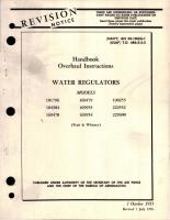 Overhaul Instructions for Water Regulators 