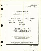 Maintenance Instructions for B-26B, B-26C, TB-26B, TB-26C, and JD-1 - Instruments & Autopilot