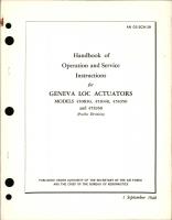 Operation and Service Instructions for Geneva Loc Actuators - Models 450830, 451040, 451050 and 451930 