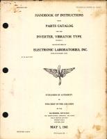 Handbook of Instructions with Parts Catalog for Inverter, Vibrator Type S-525-C