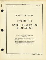 Parts Catalog for Type AN 5736-1 Gyro Horizon Indicator