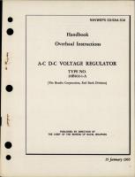 Overhaul Instructions for AC DC Voltage Regulator - Type 20B102-1-A 