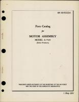 Parts Catalog for Motor Assembly - Model A-7535