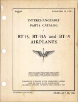 Interchangeable Parts Catalog for BT-13, BT-13A, and BT-15 Airplanes