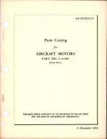 Parts Catalog for Aircraft Motors - Part C-24305