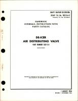 Overhaul Instructions with Parts Catalog for De-Icer Air Distributing Valve - Part 1532-2-A