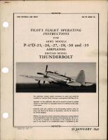Pilot's Flight Operating Instructions for P-47D-25, P-47D-26, P-47D-27, P-47D-28, P-47D-30 and P-47D-35