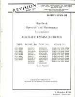 Revision to Operation and Service Instructions for Aircraft Engine Starter