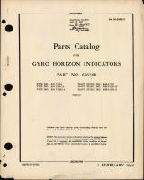 Parts Catalog for Gyro Horizon Indicators Part No. 656768