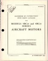 Instructions with Parts Catalog for Aircraft Motors - Models 5BC21 and 5BC31 Series 