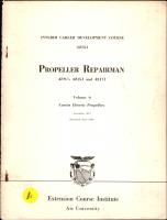 Propeller Repairman, Curtiss Electric Propellers