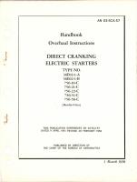 Overhaul Instructions for Dirrect Cranking Electric Starters 