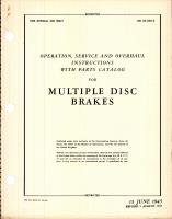 Operation, Service, & Overhaul Instructions with Parts Catalog for Goodyear Multiple Disc Brakes