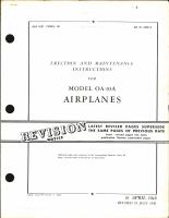 Erection & Maintenance Instructions for Model OA-10A Airplanes