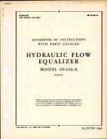 Handbook of Instructions with Parts Catalog for Hydraulic Flow Equalizer