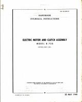 Overhaul Instructions for Electric Motor and Clutch Assembly Model B-728