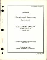 Operation and Maintenance Instructions for Air Turbine Starter - Part 36E28