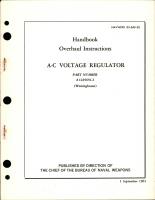 Overhaul Instructions for A-C Voltage Regulator - Part A14A9694-2 