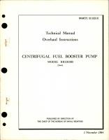 Overhaul Instructions for Centrifugal Fuel Booster Pump - Model RR12020B