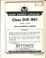 Supply Catalog Parts for Martin B-61 Aircraft