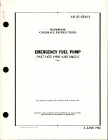 Overhaul Instructions for Emergency Fuel Pump - Part 19902 and 20653-2 