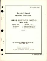 Overhaul Instructions for Aerial Refueling Nozzles - Type MA-2 - Part 8-958-101 and 8-958-1 