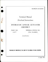 Overhaul Instructions for Hydraulic Linear Actuator Assembly 6-3277