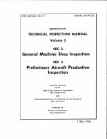 Aeronautical Technical Inspection Manual - General Machine Shop and Preliminary Aircraft Production Inspection