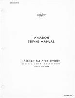 Aviation Service Manual for Harrison Oil Coolers