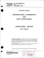 Organizational, Intermediate and Depot Maintenance for Structural Repair on the OV-10A/D