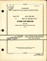 Operation and Service Instructions for USAF Type J-1, Navy Stock R88-I-1310 and R88-I-1310-11 Attitude Gyro Indicator