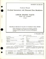 Overhaul Instructions with Illustrated Parts Breakdown for 1 Inch Inline Valve - Part 26230027 