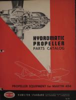Parts Catalog for Hydromatic Propeller Equipment for Martin 404