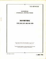 Instructions for Inverters Types MG-149F & MG-146H