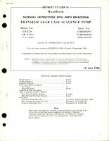 Overhaul Instructions with Parts for Transfer Gear Case Scavenge Pump - Model GD 279 and GD 279-1