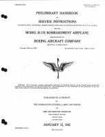 Preliminary Handbook of Service Instructions for B-17E Bombardment Airplane