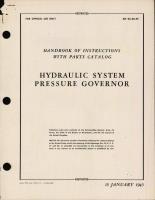 Handbook of Instructions with Parts Catalog, Hydraulic System Pressure Governor
