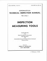 Aeronautical Technical Inspection Manual - Inspection Measuring Tools