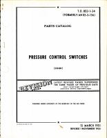 Parts Catalog for Cook Pressure Control Switches