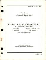 Overhaul Instructions for Hydraulic Wing Fold Actuating Cylinder Assembly - Part 209-58030 